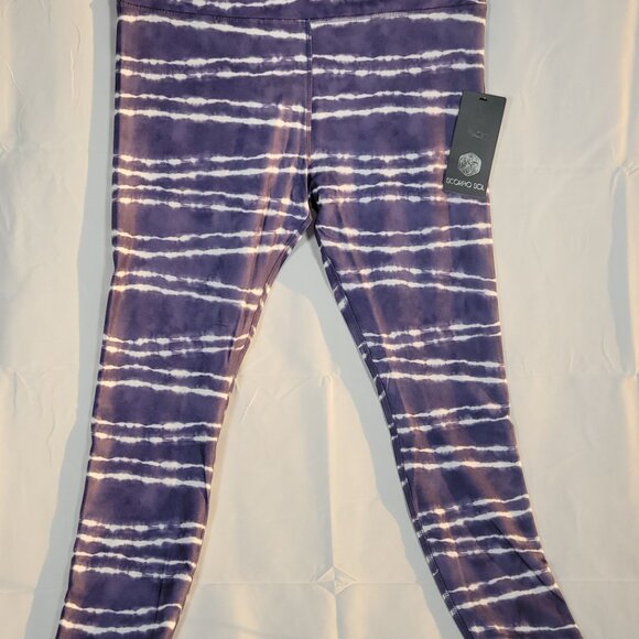 Scorpio Sol Vinyassa high waisted purple tie dye performance leggings XL - Picture 1 of 6
